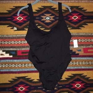 NWT Black one piece bathing suit